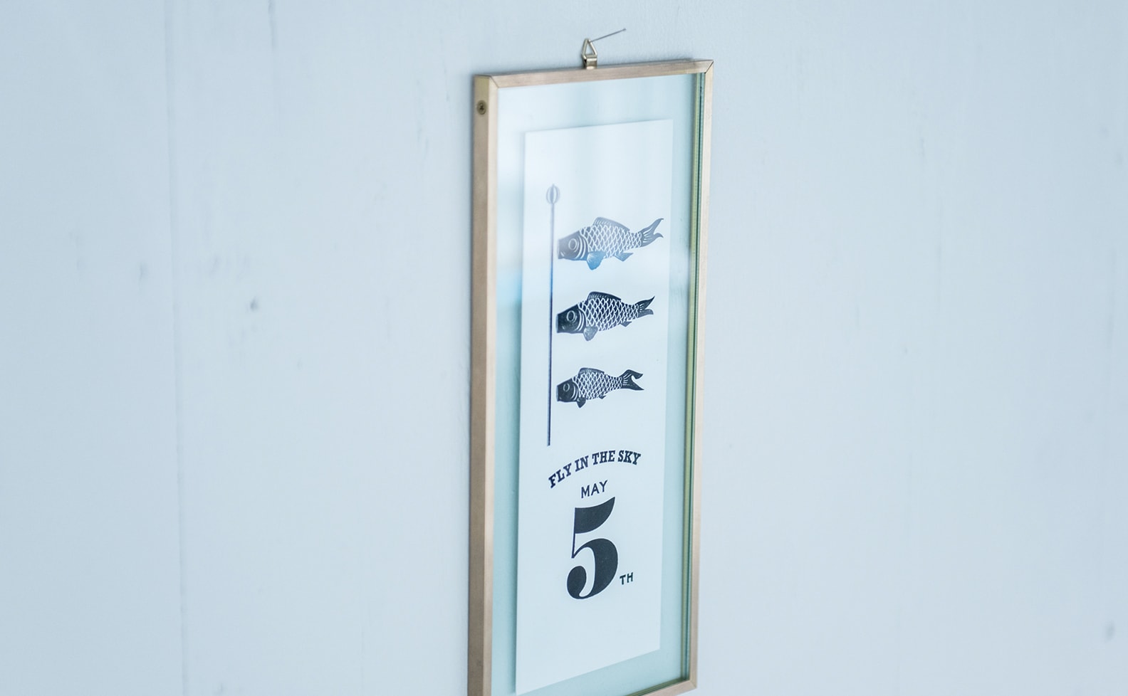 Letterpress Poster＆Frame（フレームのみ） | NECKTIE design office 無垢 真鍮 写真 フレーム 鯉のぼり