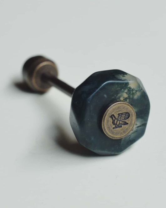 POSTALCO（ポスタルコ） | MINERAL KEY HOLDER MossAgate