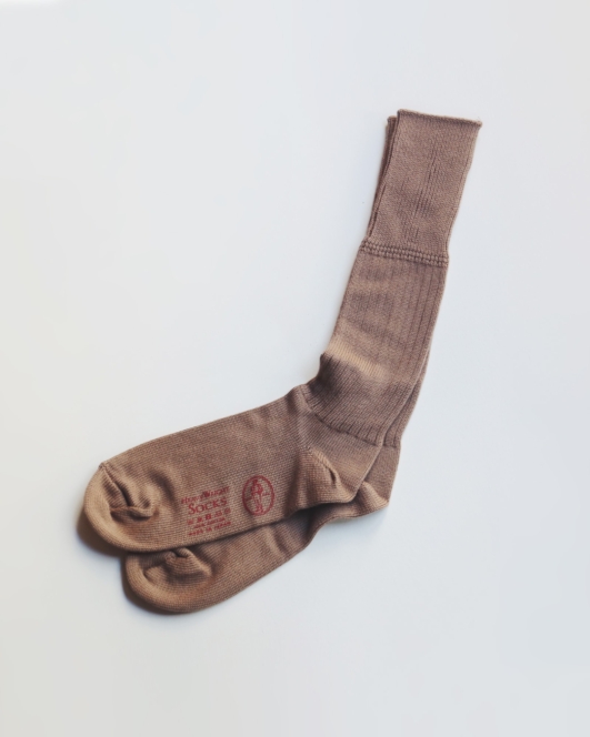 Heavy Weight Socks / Plain Rib BROWN | Olde Homesteader