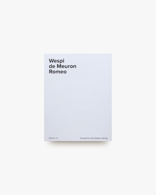 Wespi de Meuron Romeo | Deutscher Architektur Verlag