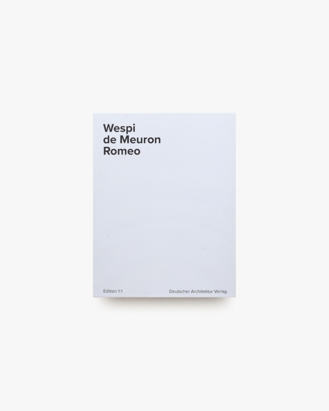 Wespi de Meuron Romeo | Deutscher Architektur Verlag