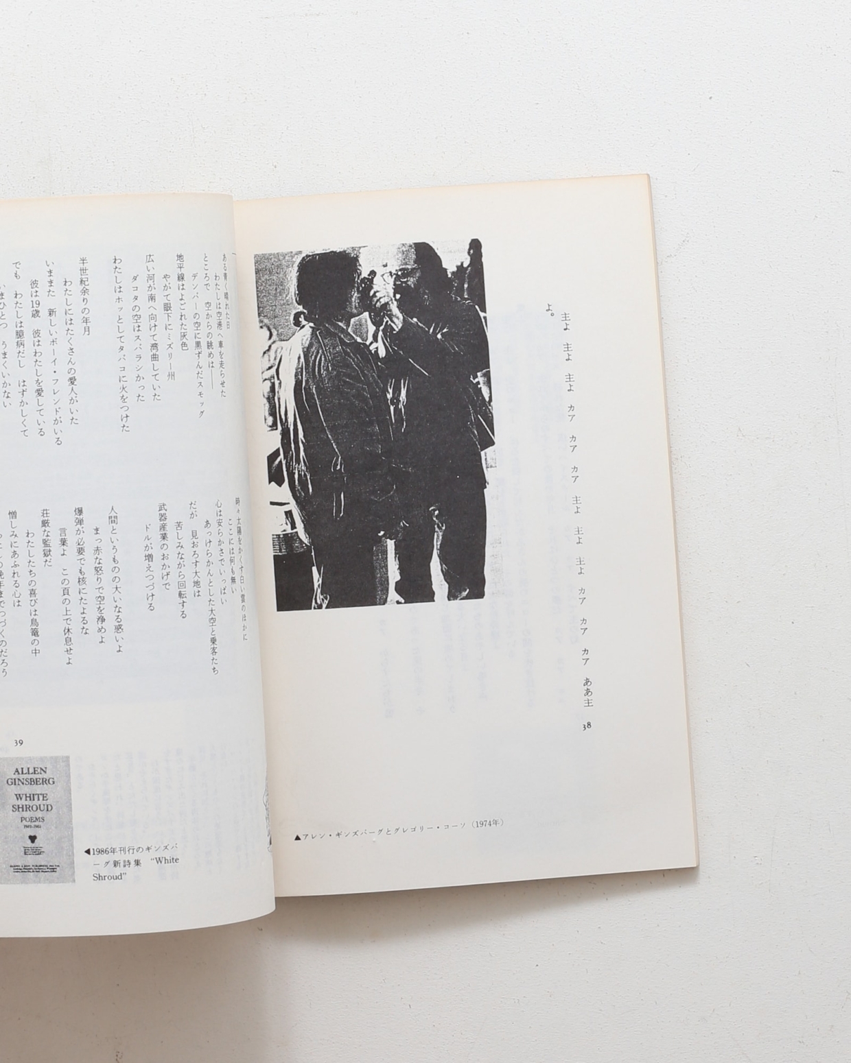 アレンギンズバーグ　プリント アレン・ギンズバーグ・イン・東京 訳詩集 | nostos books ノストス