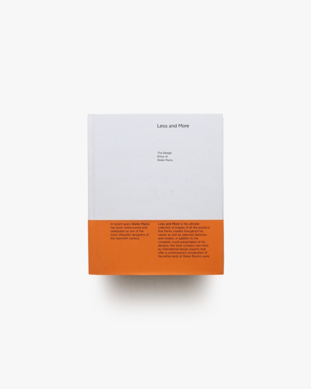 Less and More: The Design Ethos of Dieter Rams ハードカバー版