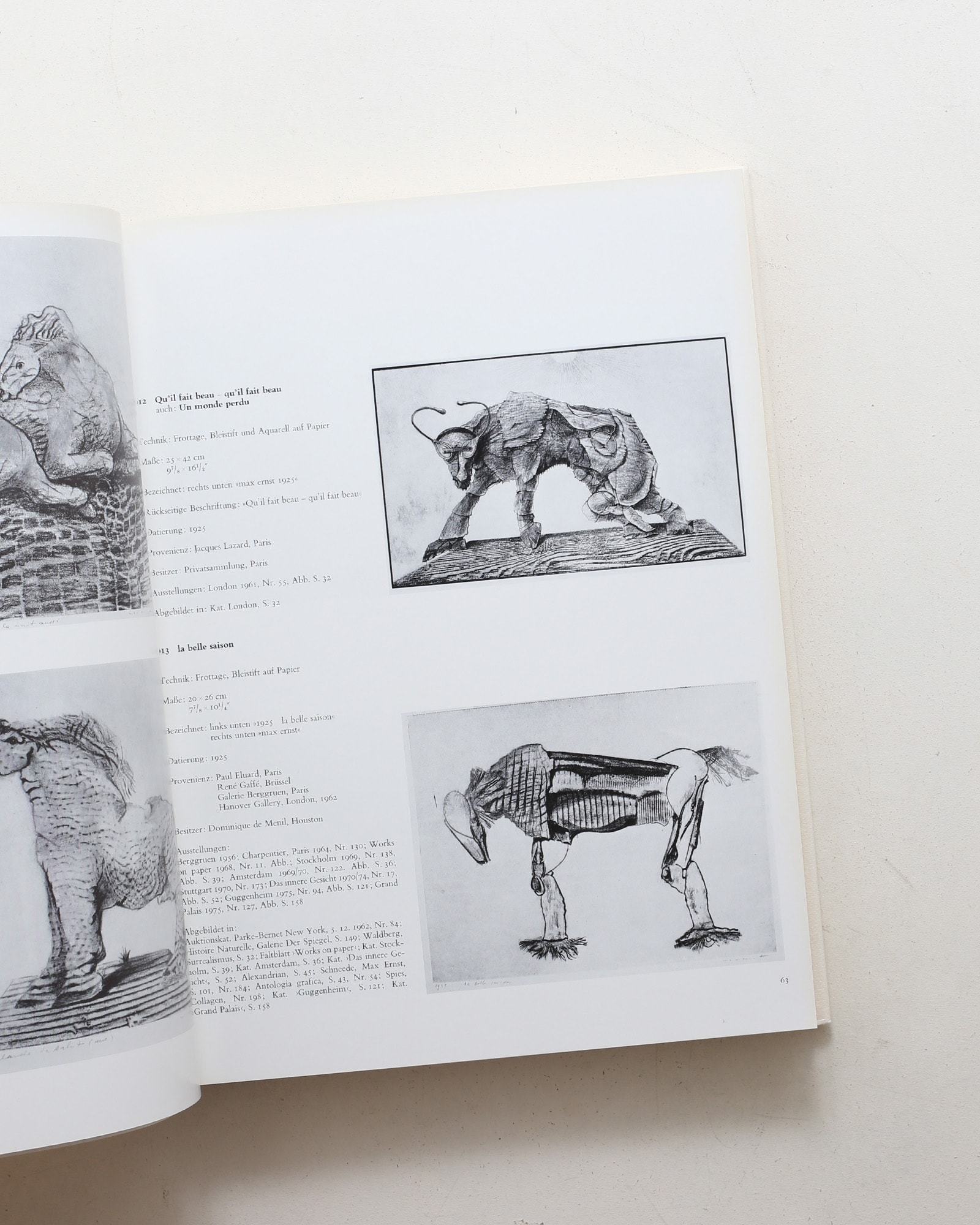 Max Ernst Oeuvre-Katalog: Werke 1925-1929
