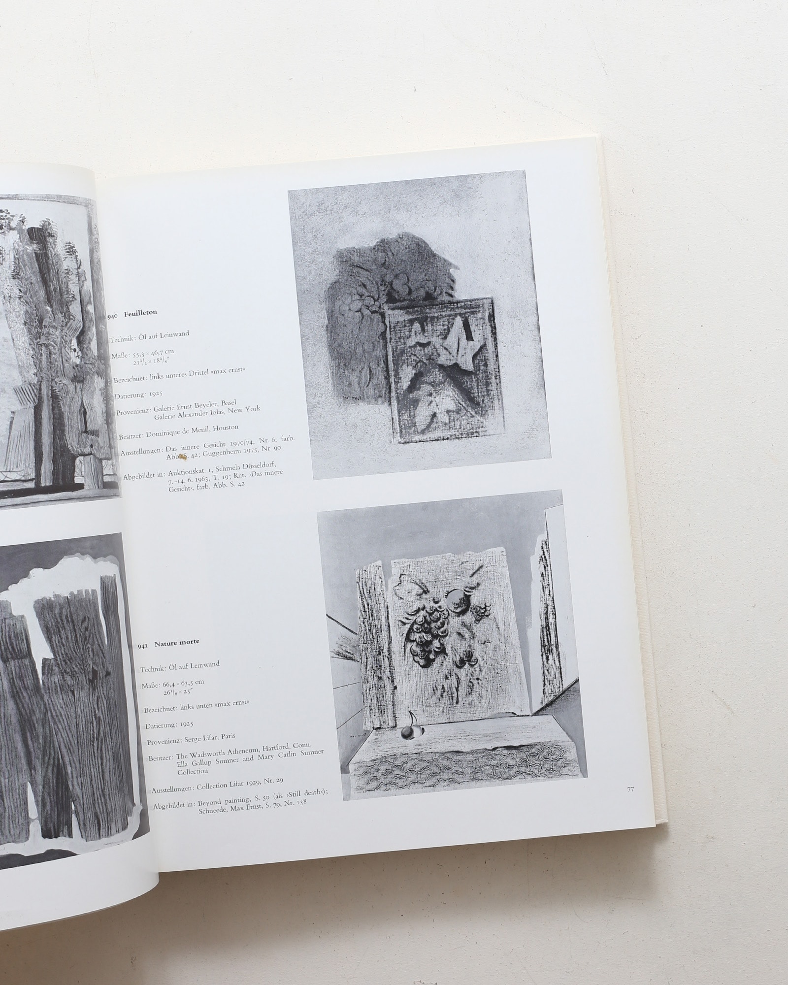 Max Ernst Oeuvre-Katalog: Werke 1925-1929