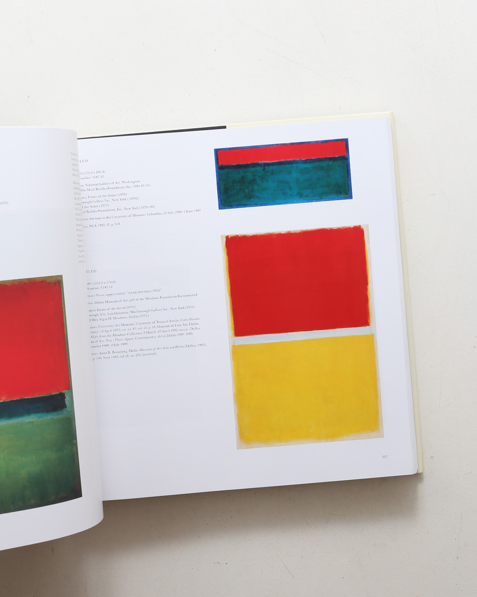 Mark Rothko: The Works on Canvas