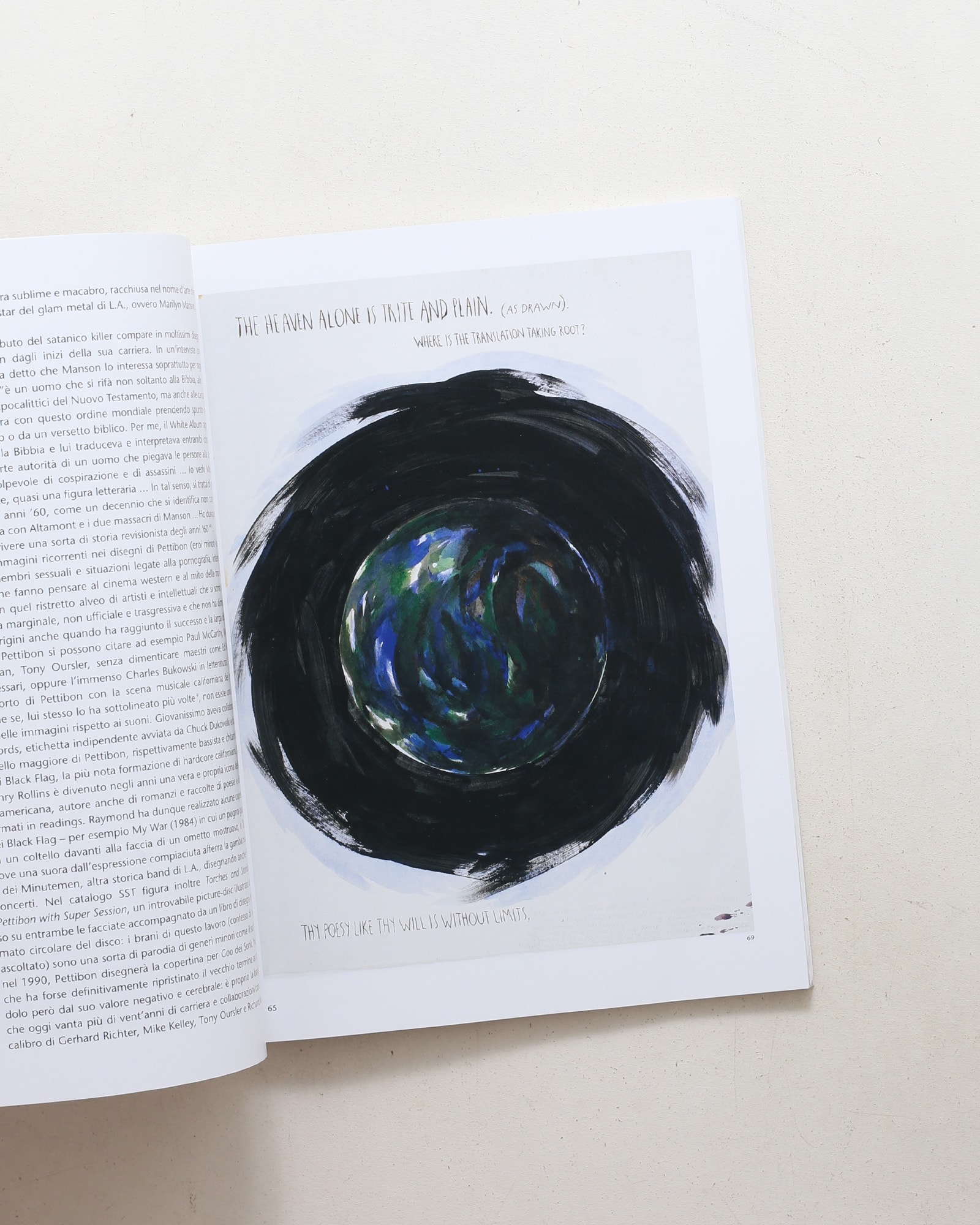 The Pages which Contain Truth are Blank | Raymond Pettibon