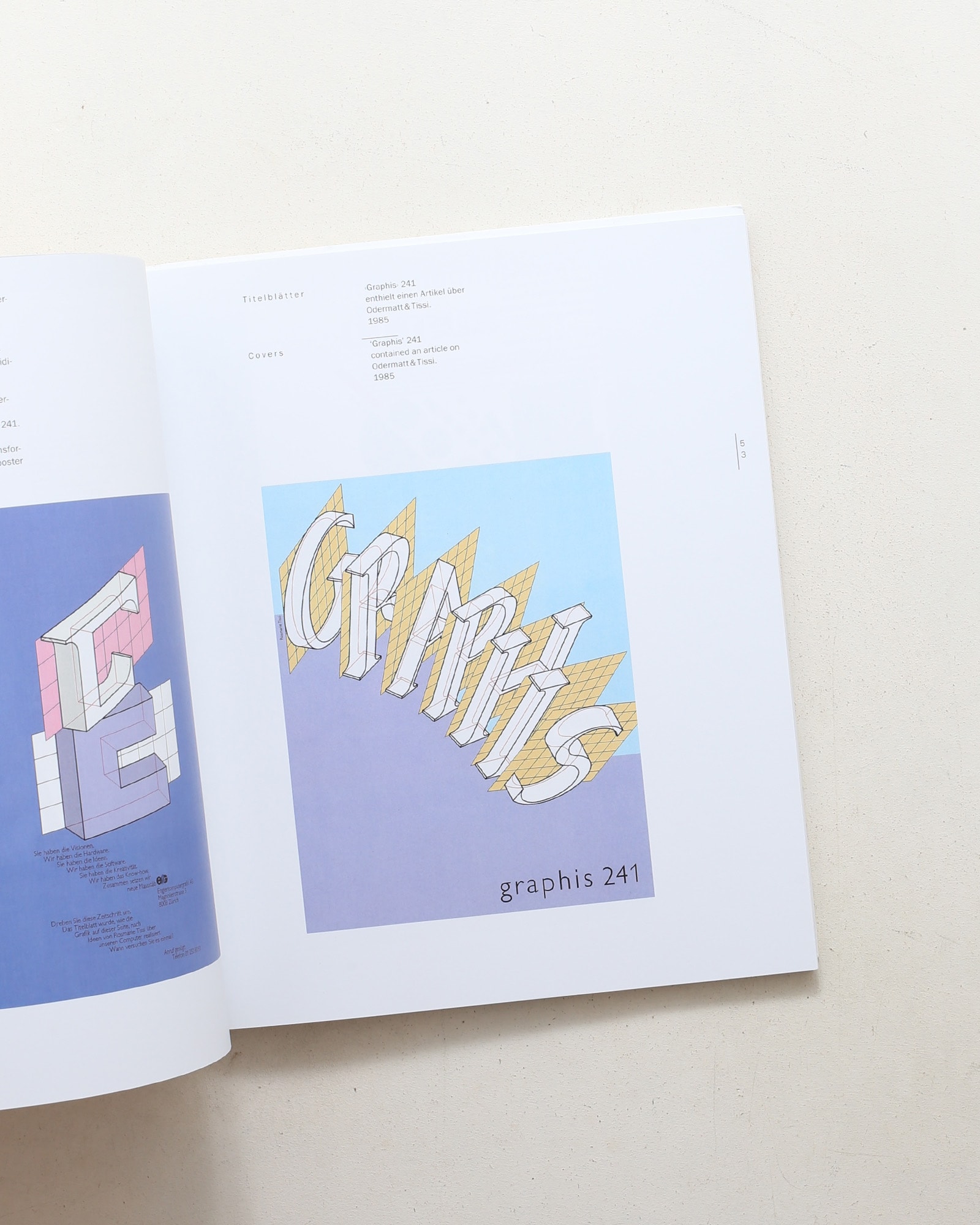 Rosmarie Tissi: Graphic Design