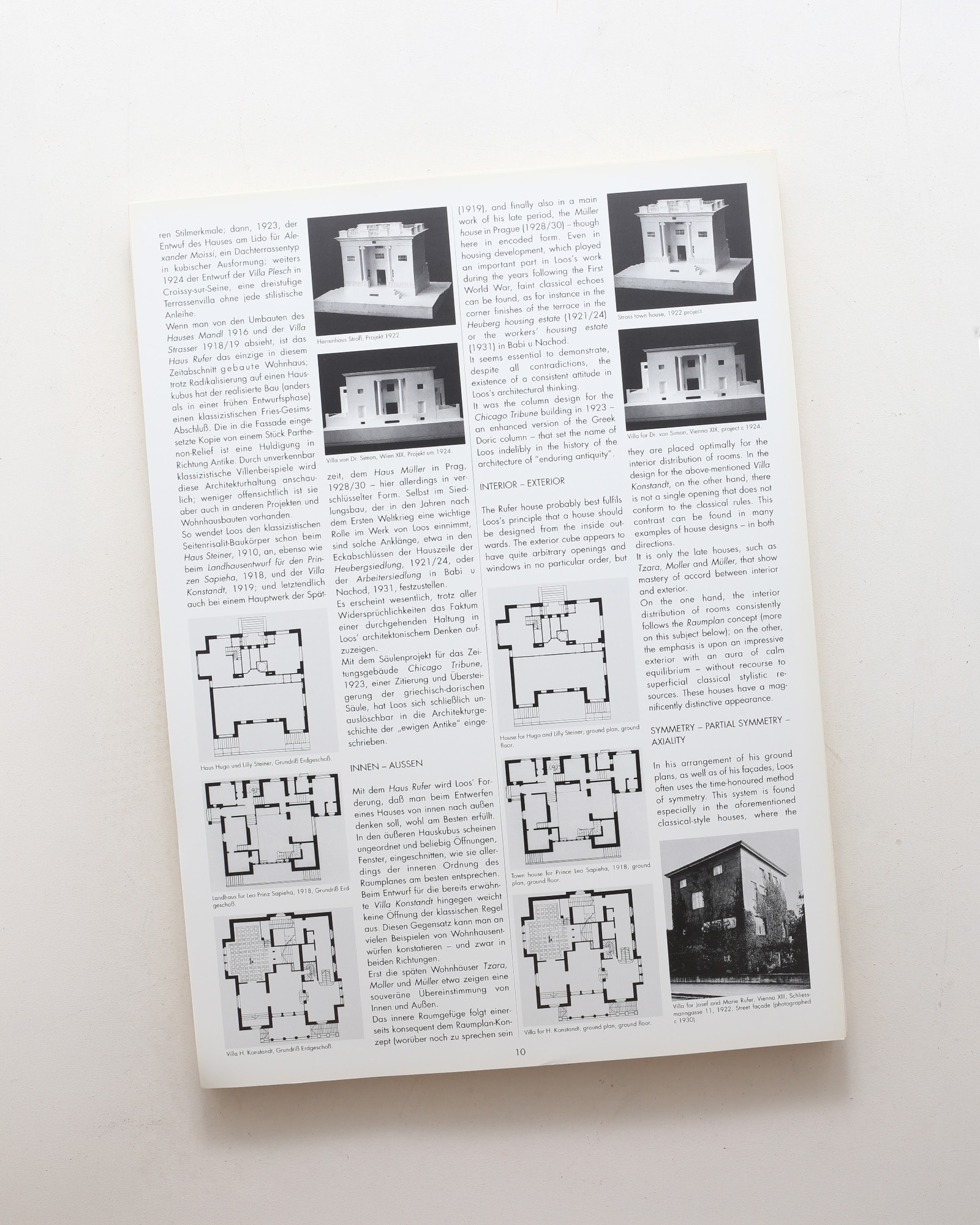 Adolf Loos 1870-1933 40 Houses