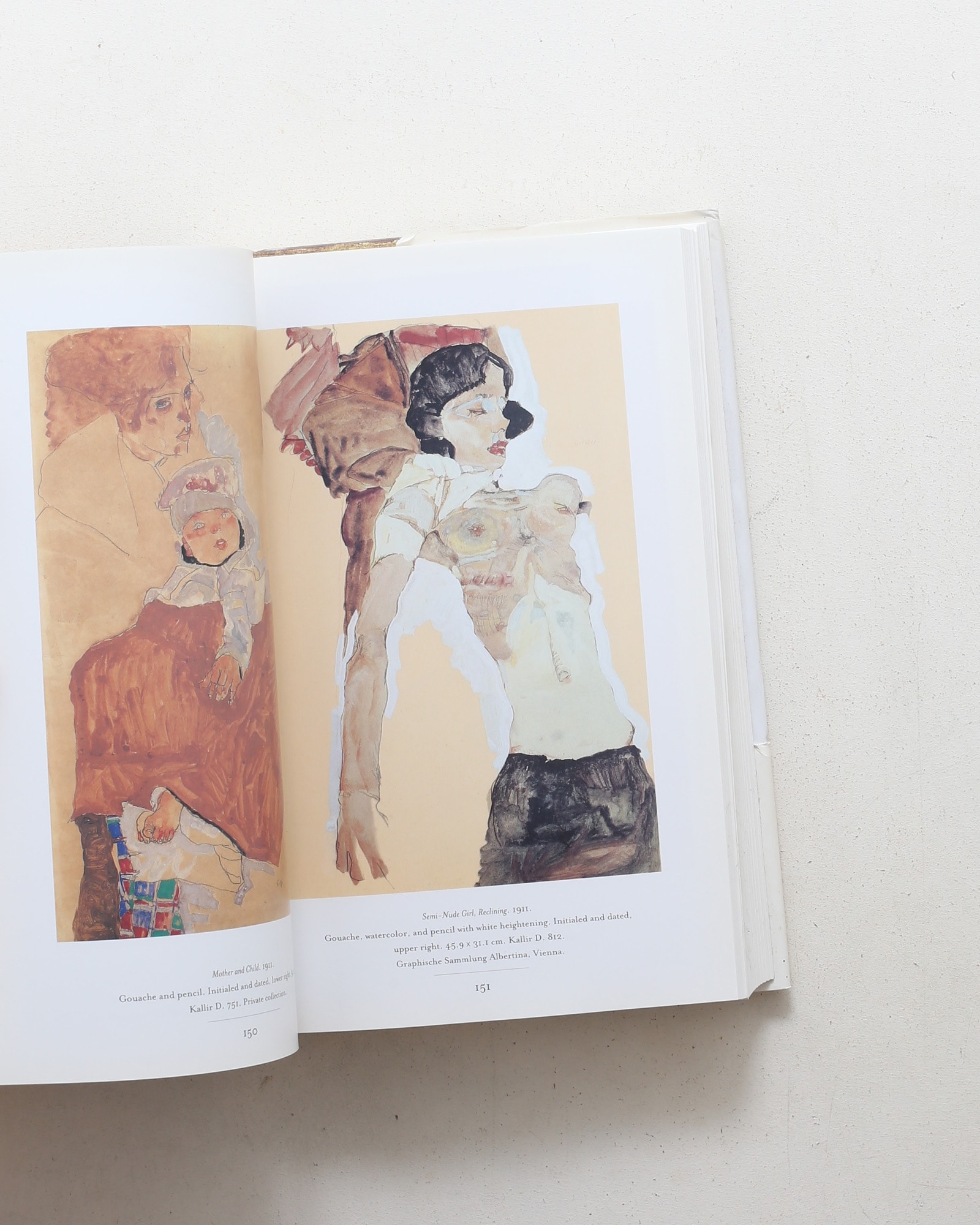 エゴン・シーレ ドローイング 水彩画作品集