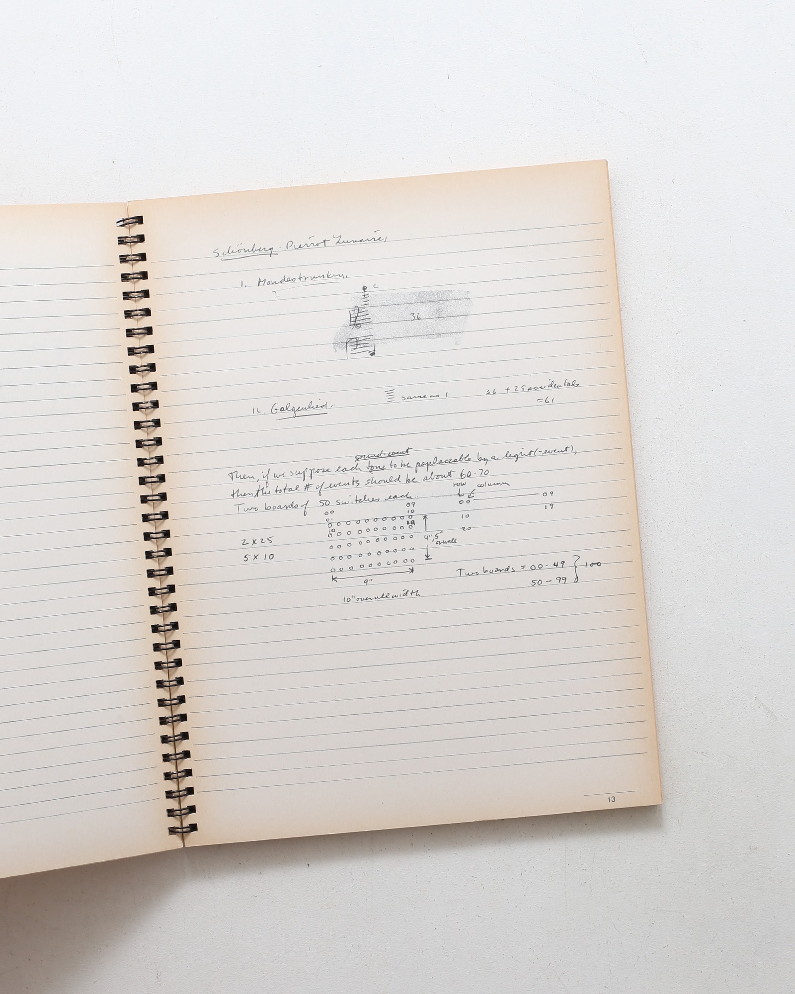 Notebooks III / George Brecht