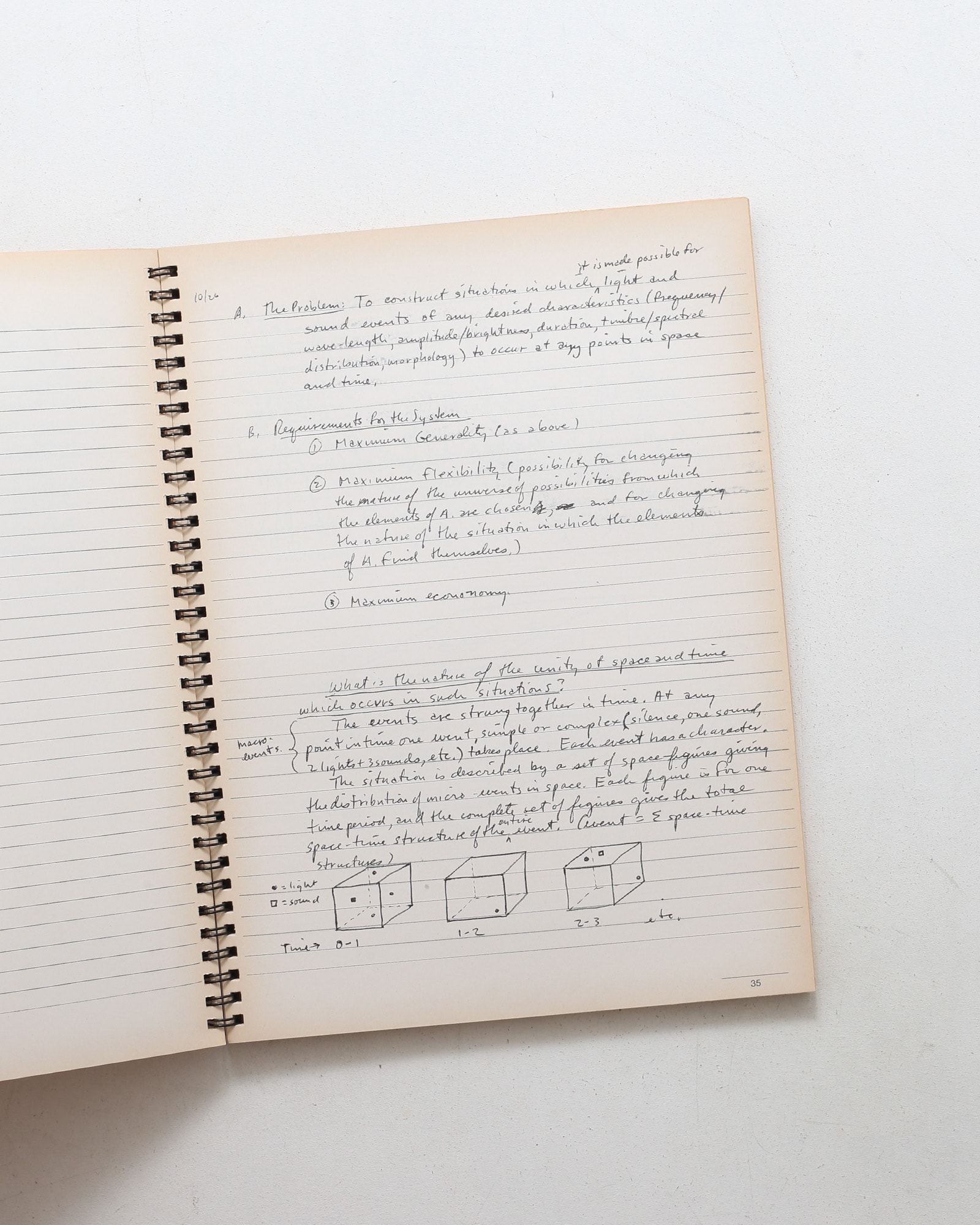 Notebooks III / George Brecht