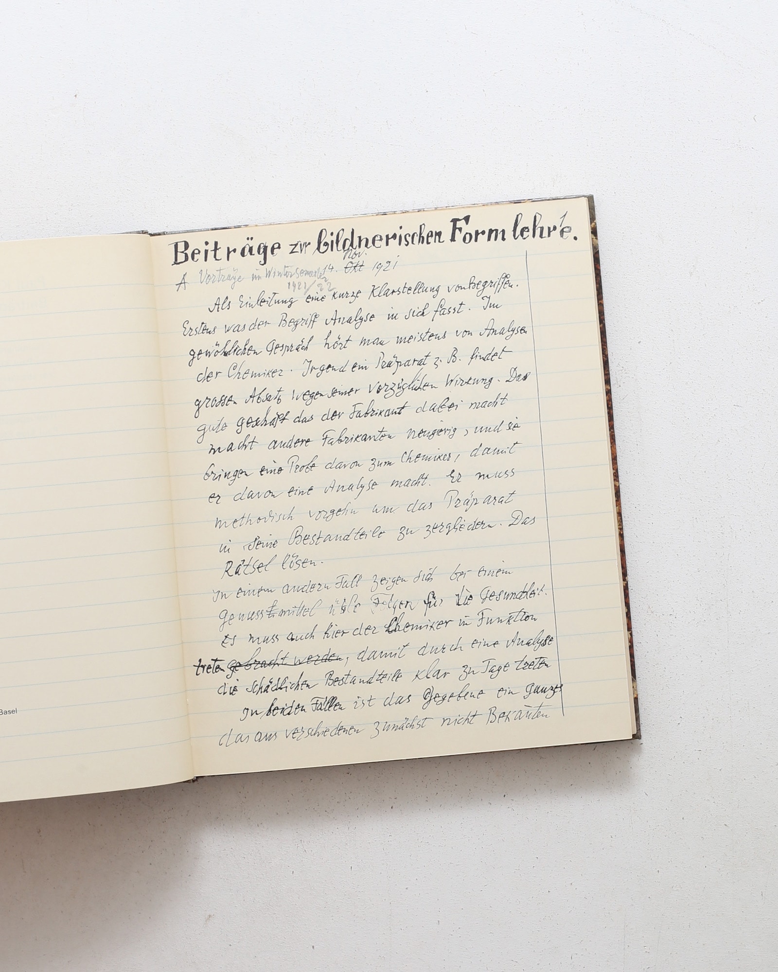 Paul Klee: Beitrage zur bildnerischen Formlehre